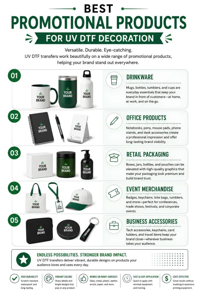 Best Promotional Products for UV DTF Decoration
