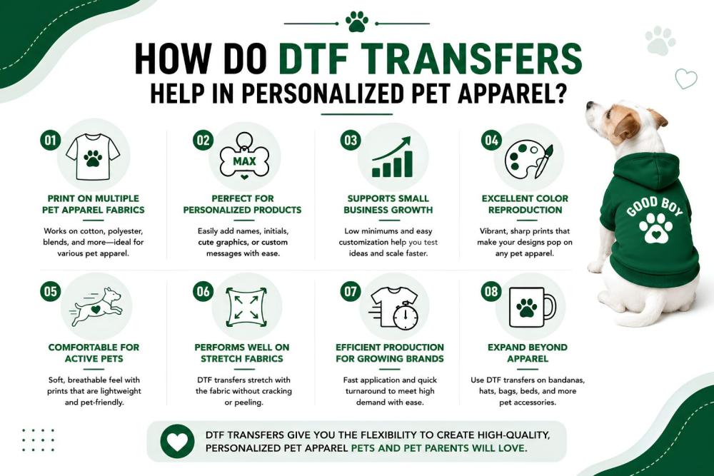How Do DTF Transfers Help in Personalized Pet Apparel