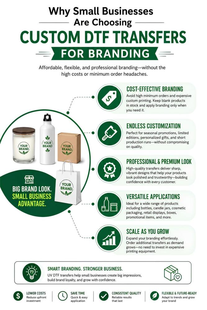 Why Small Businesses Are Choosing Custom DTF Transfers for Branding