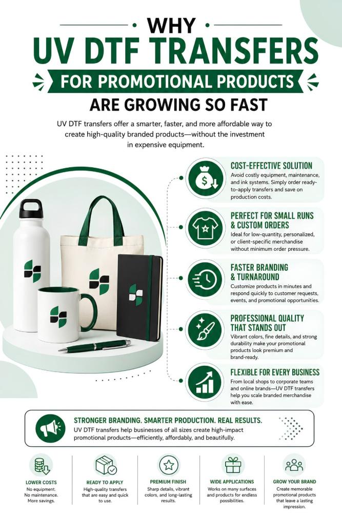 Why UV DTF Transfers for Promotional Products Are Growing So Fast