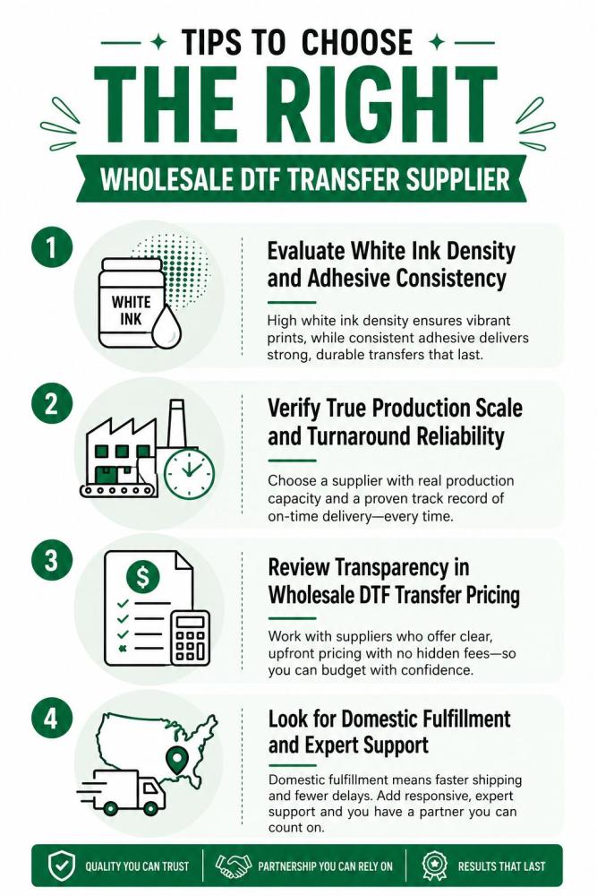 Tips to Choose the Right Wholesale DTF Transfer Supplier